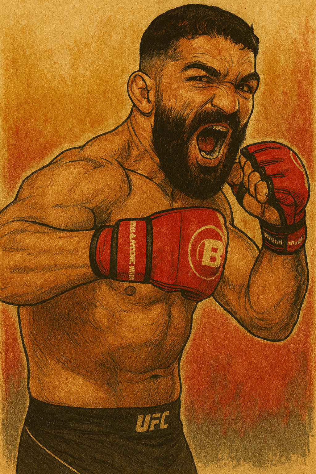 Profile drawing Patricio Freire, Pitbull