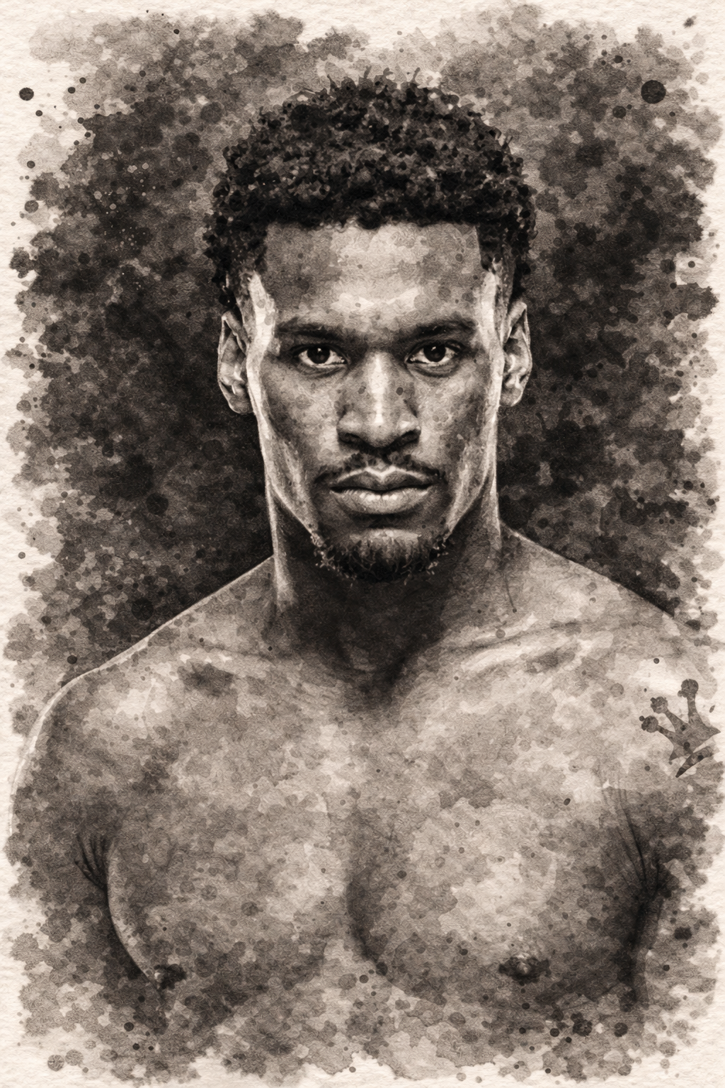 Profile drawing Mansur Abdul-Malik, 