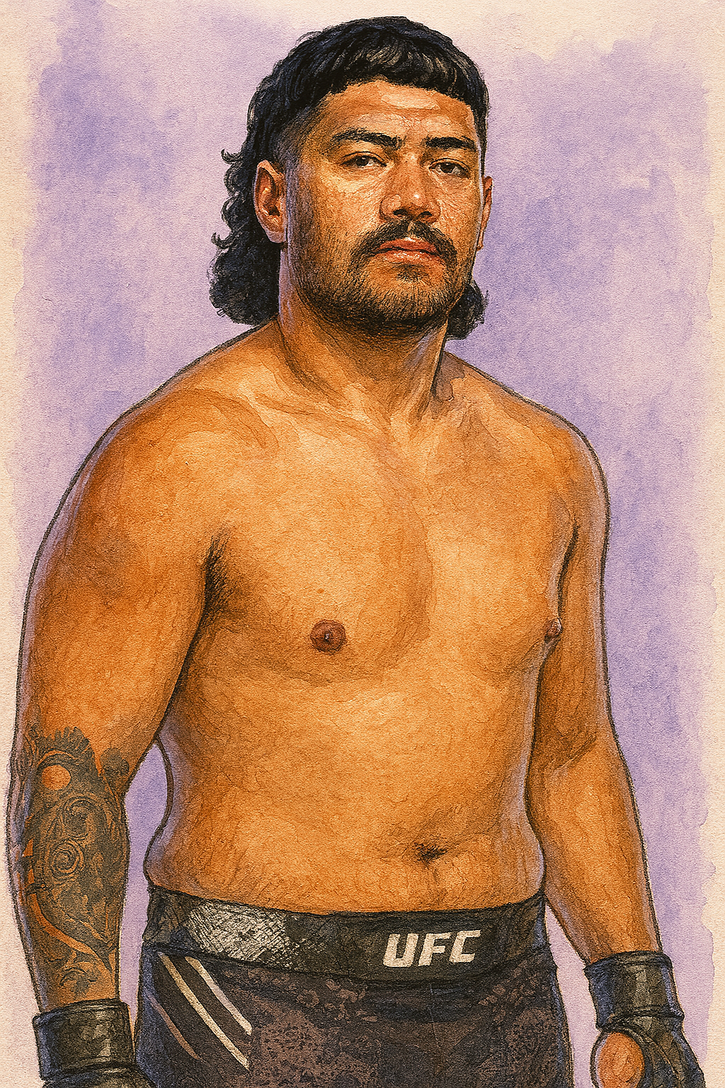 Profile drawing Junior Tafa, The Juggernaut