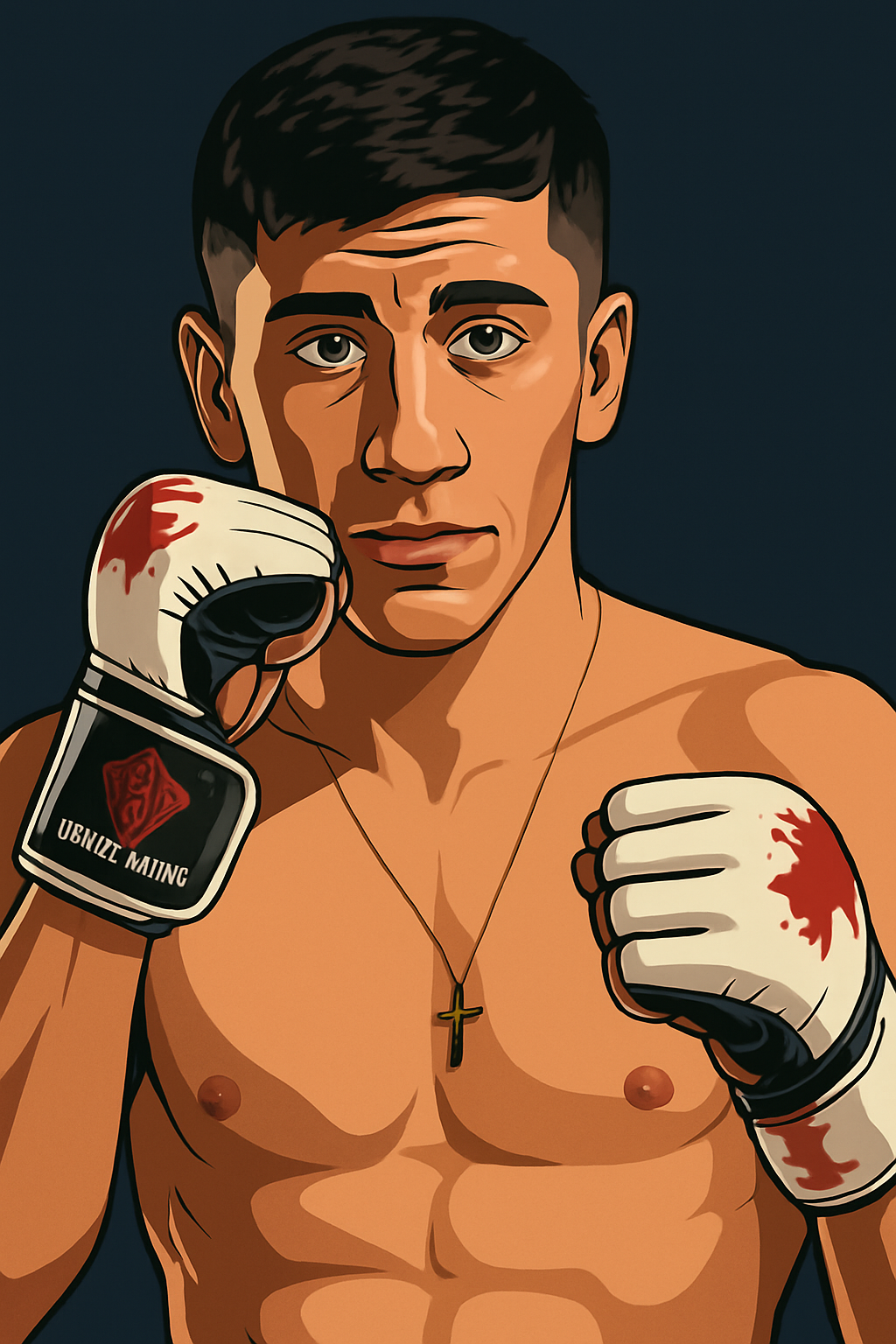 Profile drawing Santiago Luna, Border Boy