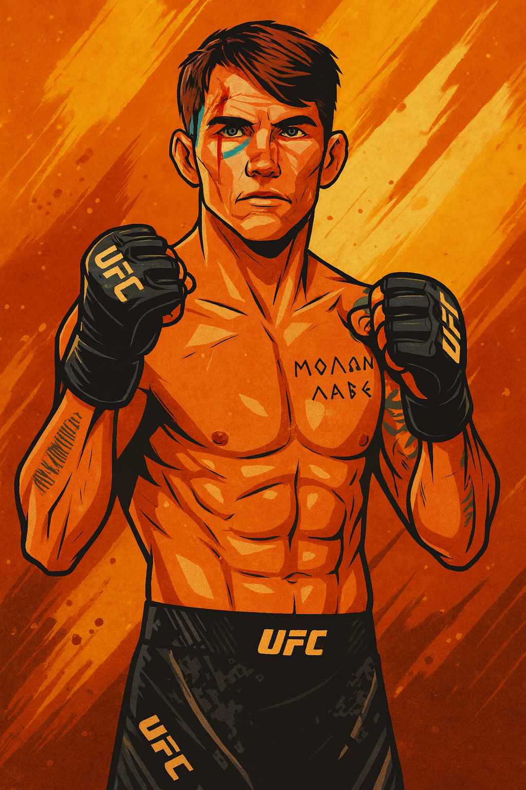 Profile drawing Cody Gibson, The Renegade