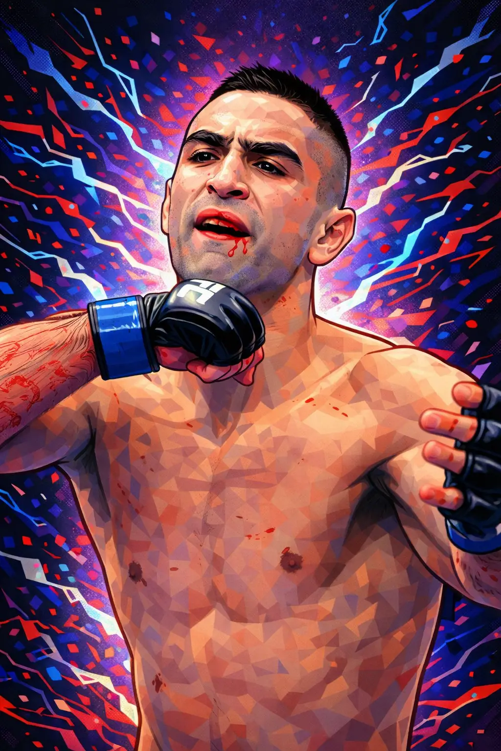 Profile drawing Ricardo Lamas, The Bully