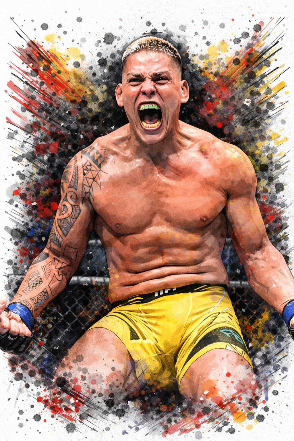 Profile drawing Brunno Ferreira, The Hulk