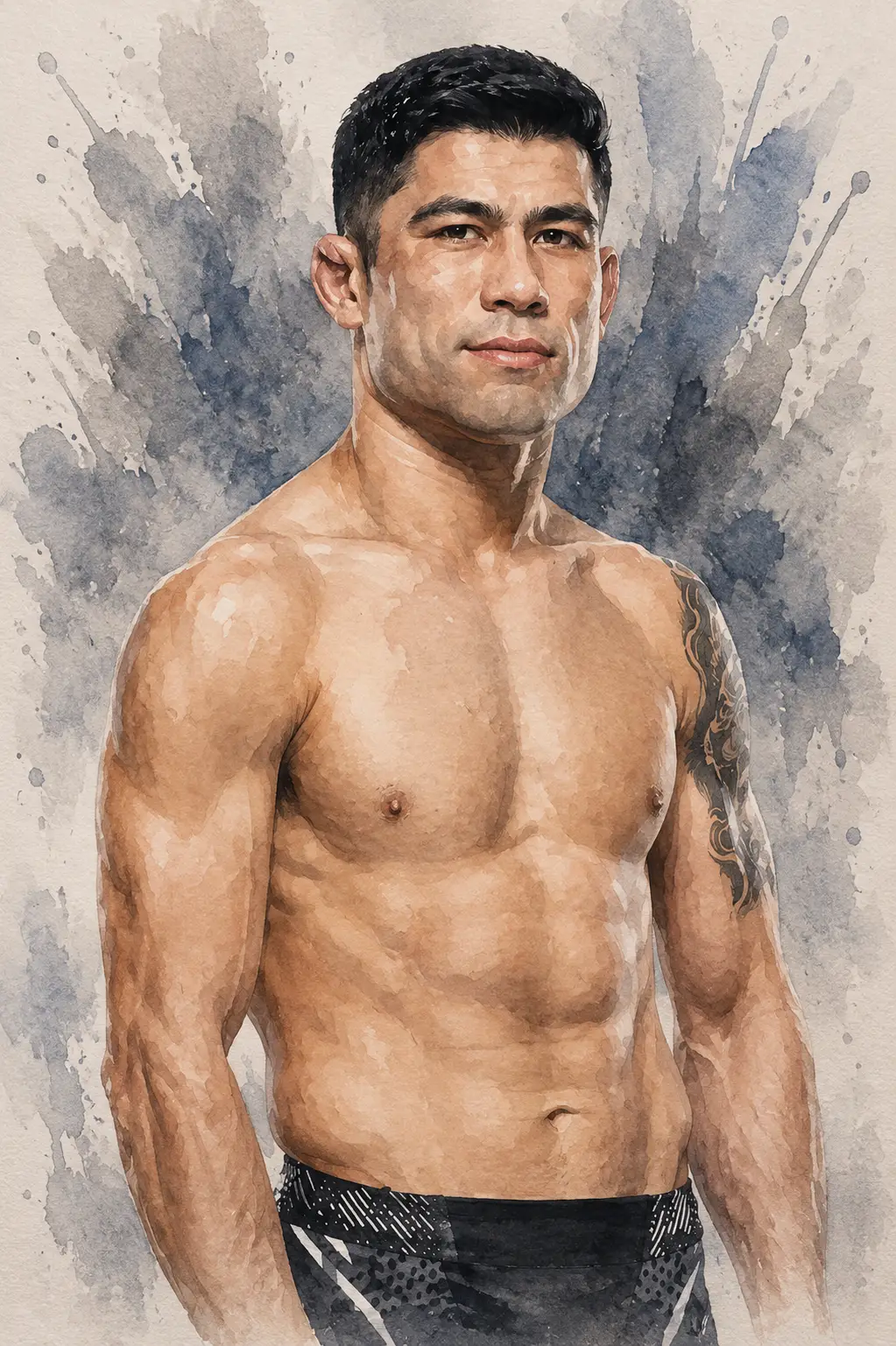 Profile drawing Hyder Amil, The Hurricane