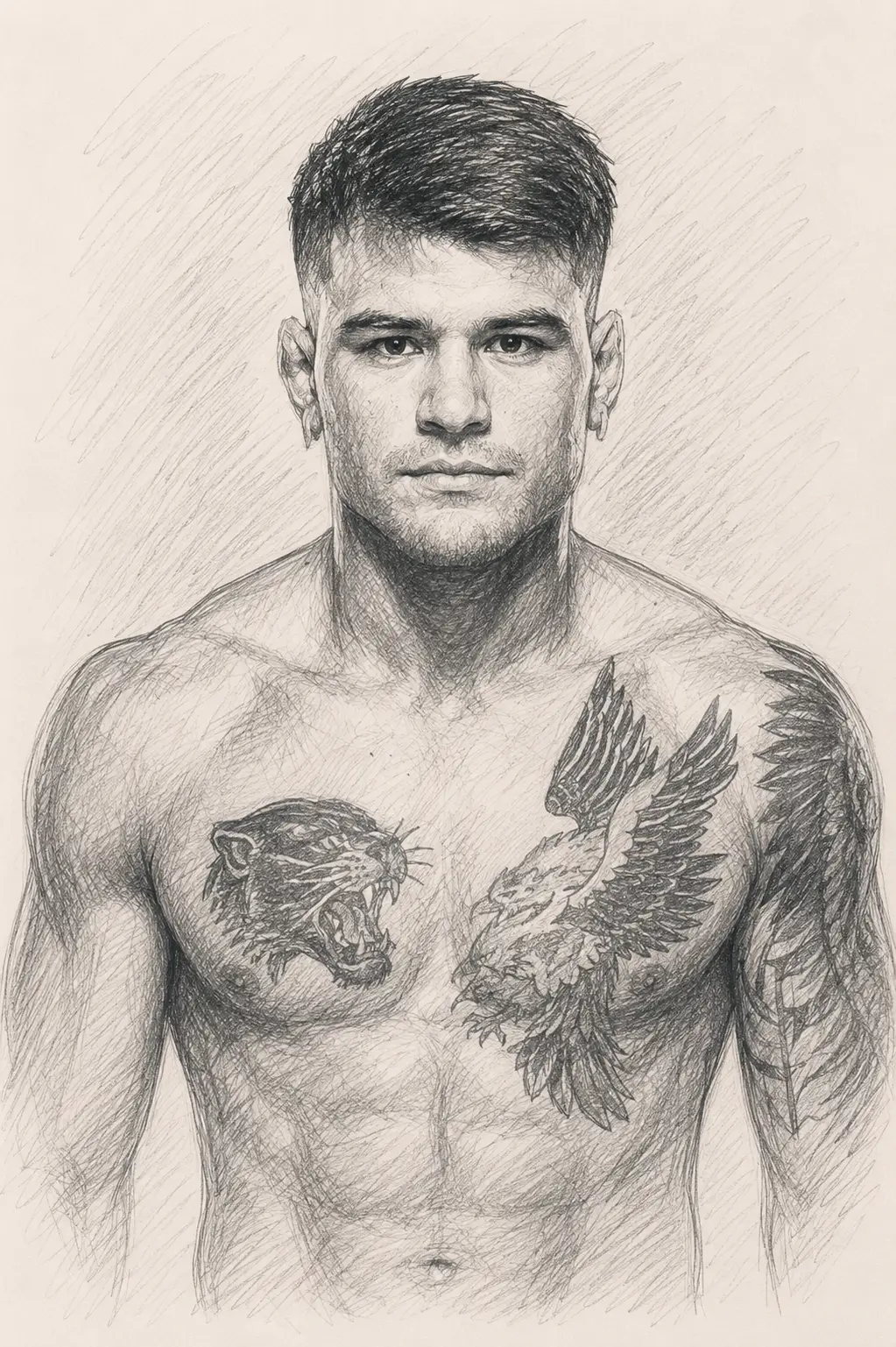 Profile drawing Juan Diaz, Pegajoso