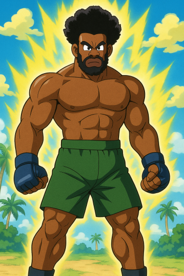 Profile drawing Kennedy Nzechukwu, American Savage