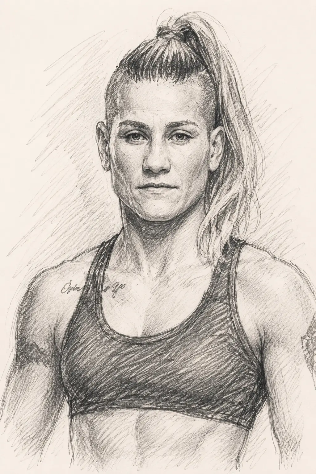 Profile drawing Priscila Cachoeira, Zombie Girl