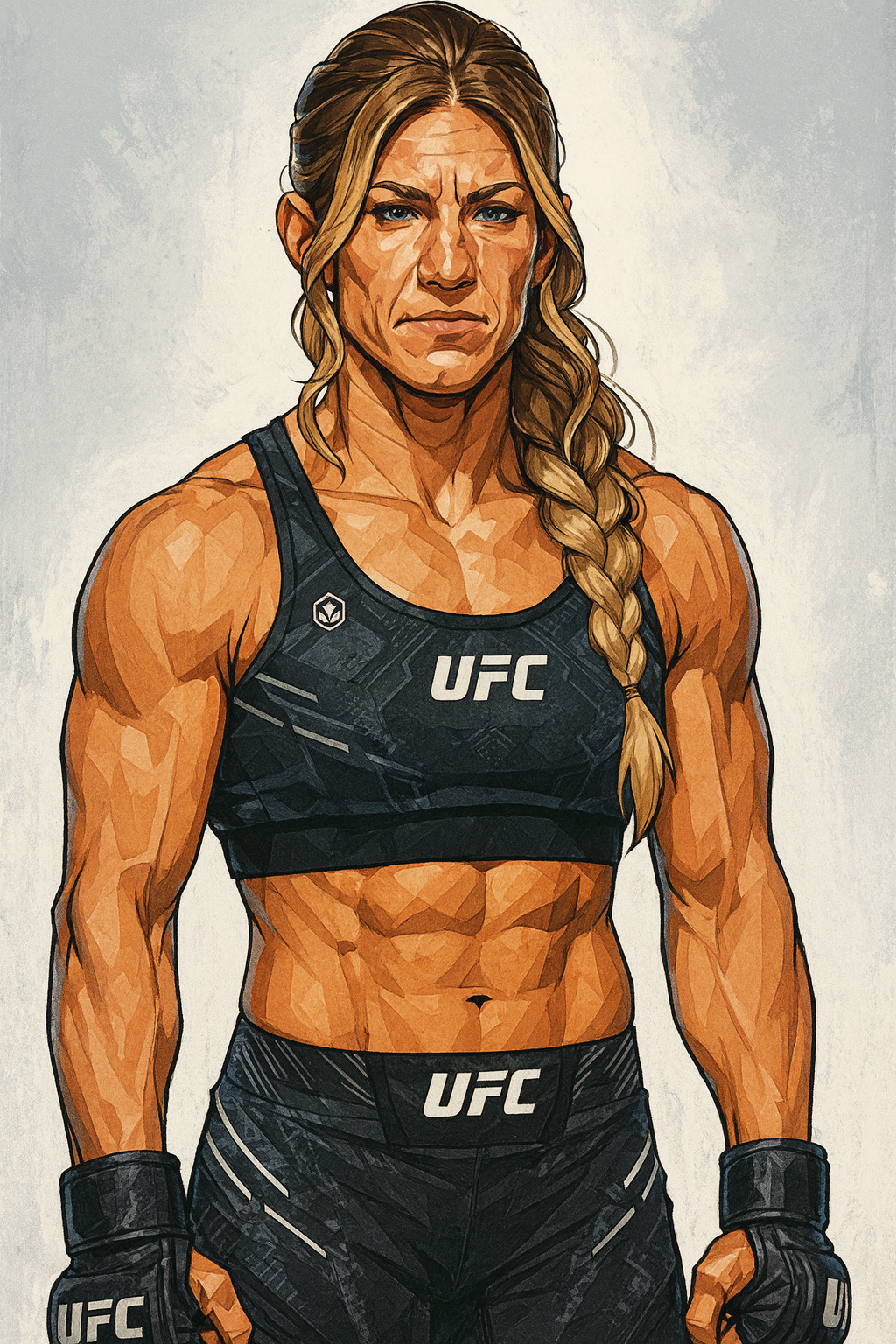 Profile drawing Kayla Harrison, 