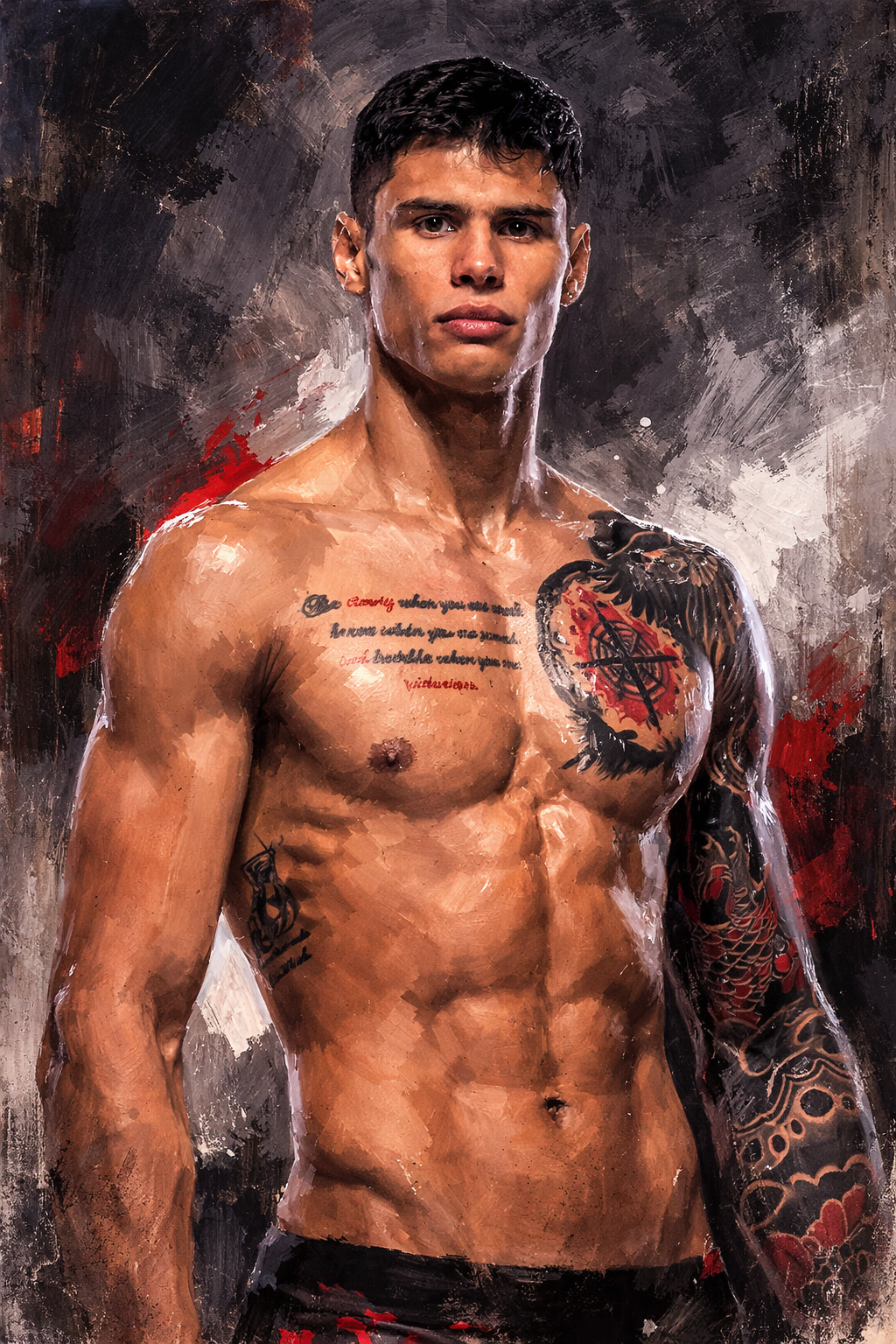 Profile drawing Daniel Zellhuber, Golden Boy