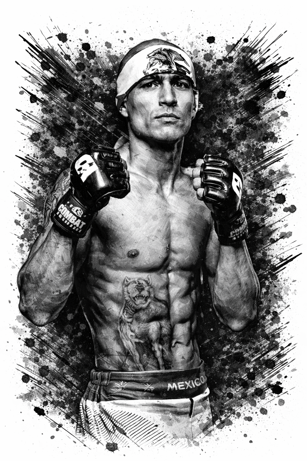 Profile drawing Edgar Chairez, Puro Chicali