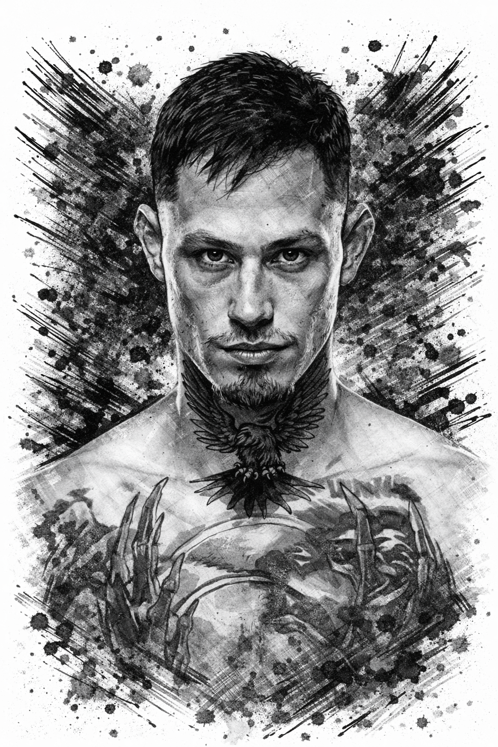 Profile drawing Cristian Quinonez, El Nino Problema