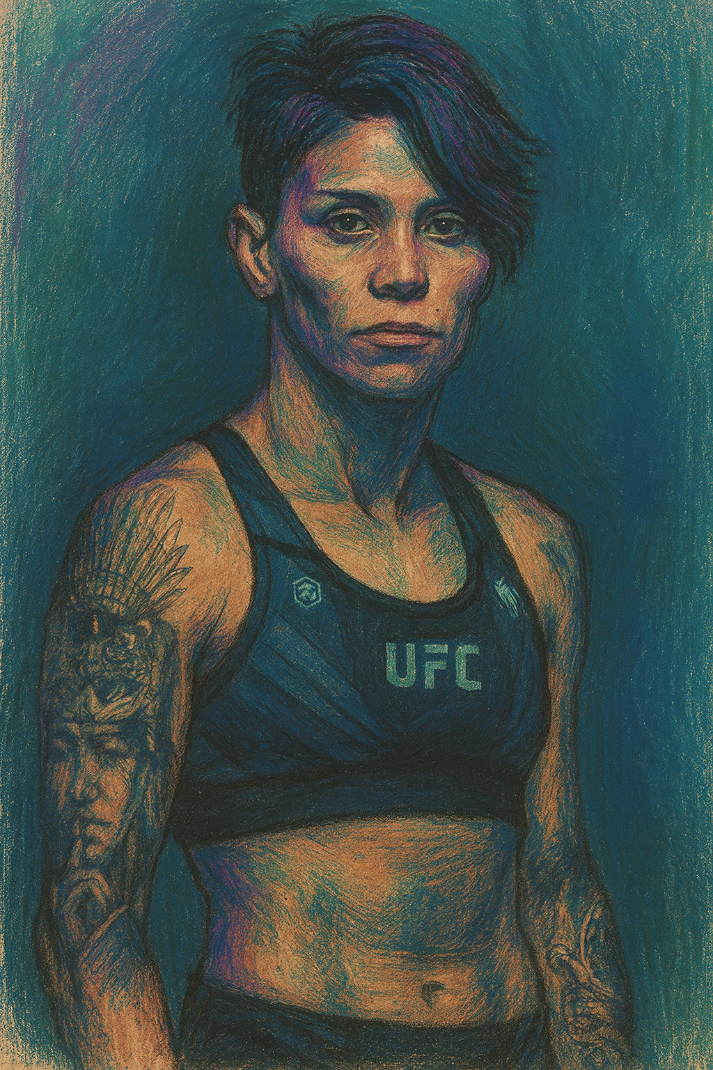 Profile drawing Amanda Lemos, Amandinha